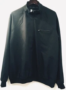 Jos A Bank Windbreaker Mens Size XL Black Golf Apparel Leadbetter Pullover Zip - Picture 1 of 4