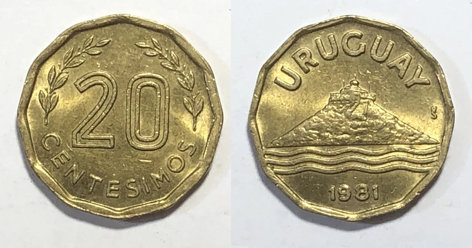 Uruguay ~ 1981 ~ 20 Centesimos ~ Coin South America - Image 1 of 1