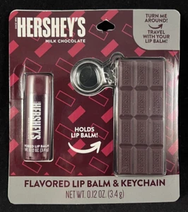 Hershey's Milk Chocolate Lip Balm & Keychain Holder Set- 0.12 oz (3.4 g) - Picture 1 of 4