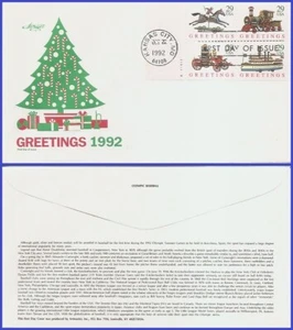 Saludos de Navidad USA4 #2715-18 U/A ARTMASTER FDC PB4 - Imagen 1 de 1