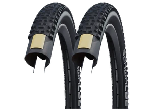 2x Schwalbe Rapid Rob 57-559 Drahtreifen K-Guard 26x2.25 Fahrradreifen Mantel - Bild 1 von 2