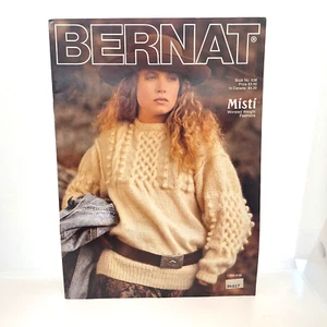 Bernat 638 Worsted Weight Sweaters Knitting & Crochet Pattern Book 1988 Vtg - Picture 1 of 7