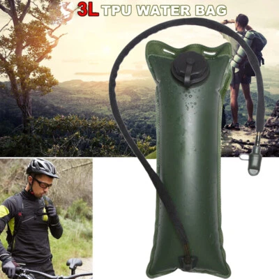 3L Water Bladder Bag Outdoor Tactical Hydration Survial Hiking Camping Backpack