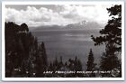 Postcard RPPC CA Lake Tahoe California Cave Rock And Mt Tallac Frashers P6P