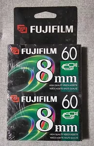FUJIFILM 8mm 60 High Quality Videocassette ---- Sealed ---- (2 pack) N.O.S. - Picture 1 of 2