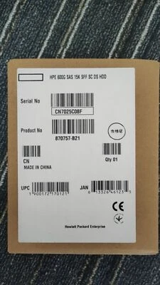 HP 870757-B21 870794-001 2.5" 600GB 12Gb/s SAS 15K SFF SC HDD Hard Drive NEW - Image 1 of 4