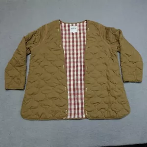 Madewell Jacket Quilted Liner Jacket Brown Womens XL - Picture 1 of 8