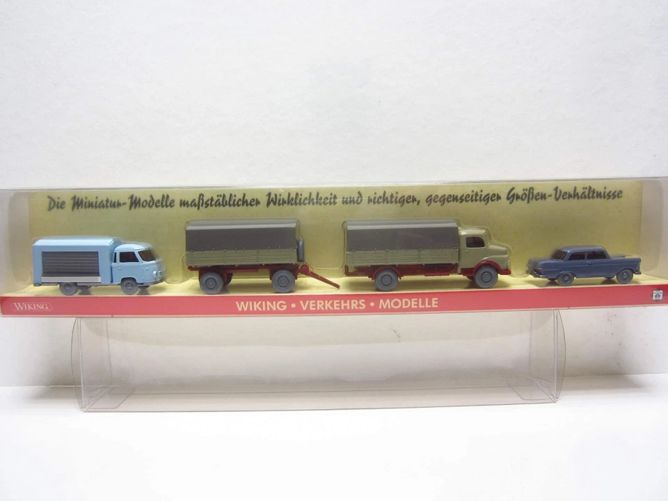 Wiking PMS Set Verkehrsmodelle "16" Borgward VK-Wagen-MB L 1113 LZG-Opel Rekord - Bild 1 von 1