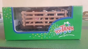 LGB G Gauge 94061 Lehmann ToyTrain cattle wagon with cow and pig load, boxed - Picture 1 of 11