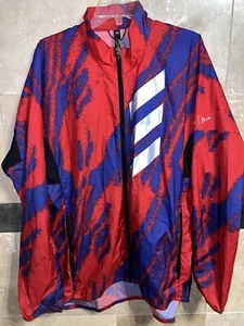Adidas AGR Windbreaker Jacket HJ7620 Blue Red Terrex Parley XL Trail Running - Picture 1 of 11