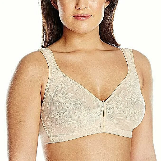 13214 Lunaire Versailles Seamless Jacquard Wireless Full Figure Soft Cup Bra   - Image 1 of 1