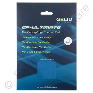 Almohadilla térmica Gelid Solutions GP-Ultimate 120 x 120 x 0,5 mm 15 W/mK TP-GP04-S-A - Imagen 1 de 5