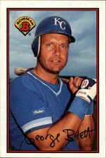 1989 Bowman Baseball Card #121 George Brett