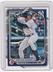 George Lombard Jr 2024 Bowman Draft #BD-118 New York Yankees - Picture 1 of 3