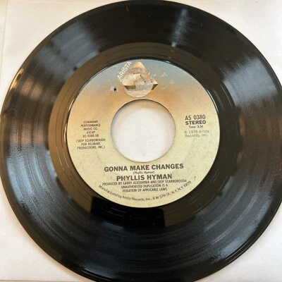 45 RPM vinyl Phyllis Hyman, gonna make changes - Image 1 of 4