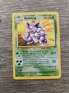 Base Unlimited (Shadow) Nidoking 11/102 Rare Pokemon TCG - Picture 1 of 3