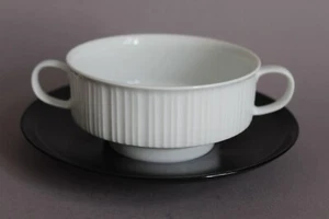 Rosenthal Variation Porcelaine Noire Suppentasse 2-teilig Tapio Wirkkala - Picture 1 of 5