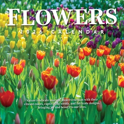 TF PUBLISHING 2026 Flowers Wall Calendar