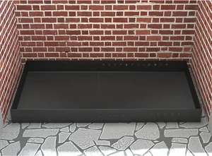 Adjustable Fireplace Tray, Expandable Ash Pan for Ash Collection, Galvanized Ste - Picture 1 of 8