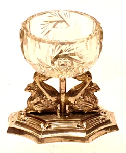 Antike Saliere Silber und Kristall 18. / 19. Jahrhundert - Bild 1 von 9