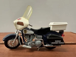 Vintage Die-cast Matchbox Kansas State Highway Patrol Harley Davidson Motorcycle - Picture 1 of 6