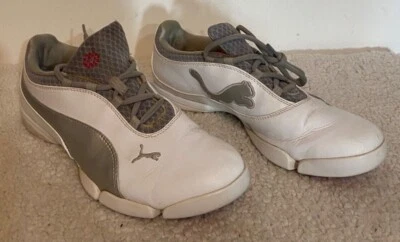 Zapatos de golf para mujer Puma SunnyLite blancos y plateados talla 7,5  Foto 1 de 4