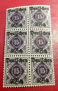 KAPPYSSTAMPS GERMANY WURTTEMBERG #061 BLOCK OF 6 MINT NH GS0275 - Picture 1 of 2