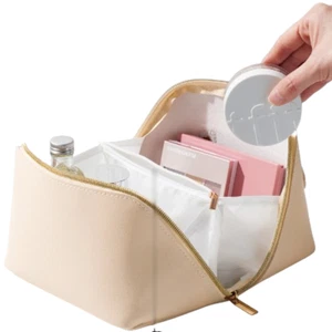 Portable Makeup Bag Professional Cosmetic Case Storage Handle Organizer Travel - Picture 1 of 6