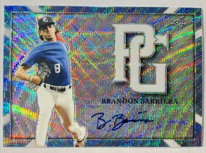 Leaf Perfect Game Brandon Barera 2021 refractor de onda automático 1/1 - Imagen 1 de 2