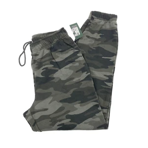 Wild Fable Womens Size S High Rise Fleece Jogger Sweatpants w Pockets Green Camo - Picture 1 of 12