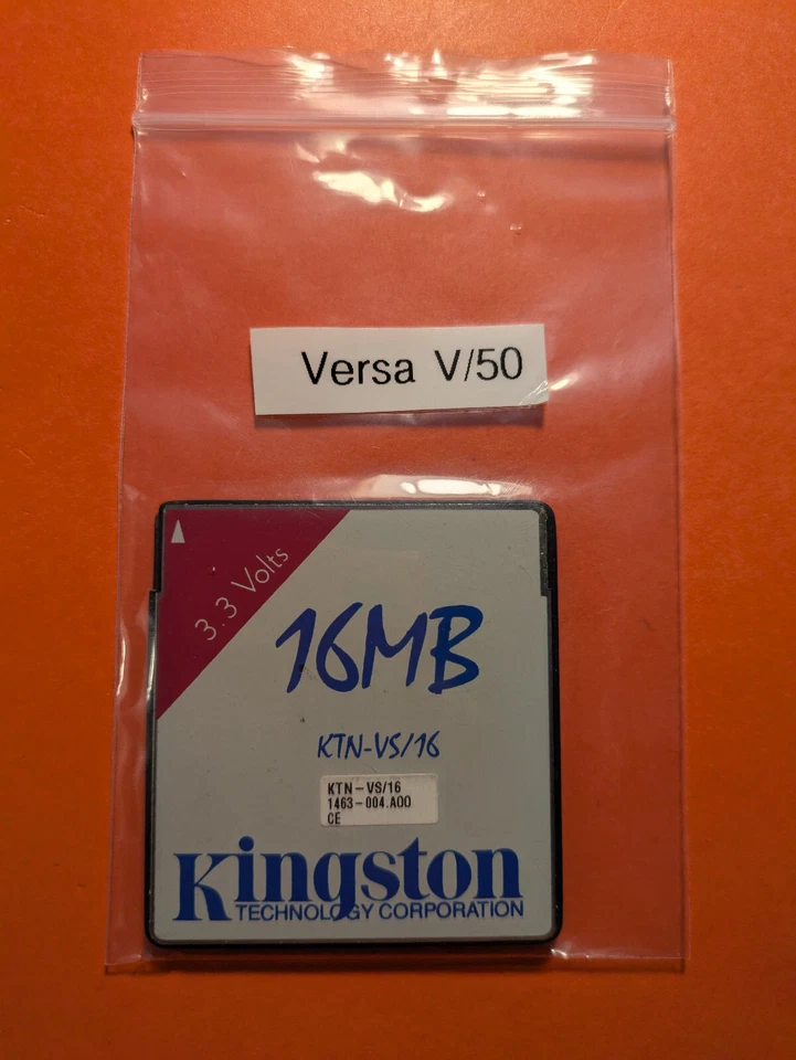 NEC/Kingston 8MB/16MB MEMORY CARDS FLASH MEMORY Versa AT&T NCR PC Card 8/16 MB - Image 1 of 1
