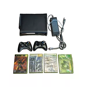 Xbox 360 Console 120 GB HDD With Games Halo3 Halo2 NHL15 With Two Controllers - Picture 1 of 20