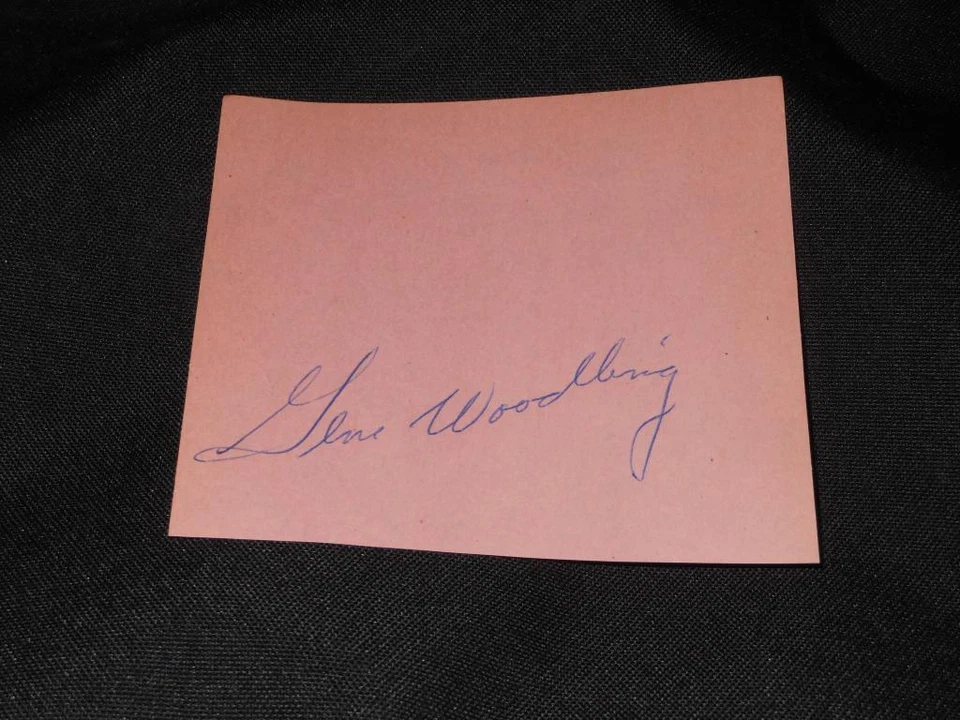 1962 NY Mets Gene Woodling (d.01) Signed Autograph Vintage Album Page S13 - Image 1 of 1