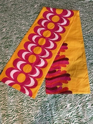 Marimekko for Target Reversible Table Runner Yellow Pink Albatrossi  14.5"x70" - Image 1 of 4