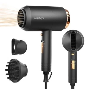 Hair Dryer with Diffuser, Ceramic Ionic Blow Dryer for Women Curly Hair, Ligh... - Picture 1 of 6