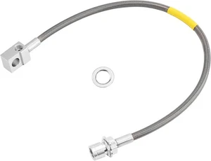 Rear Extended Stainless Steel Brake Line 89335S Compatible with Silver - Picture 1 of 7