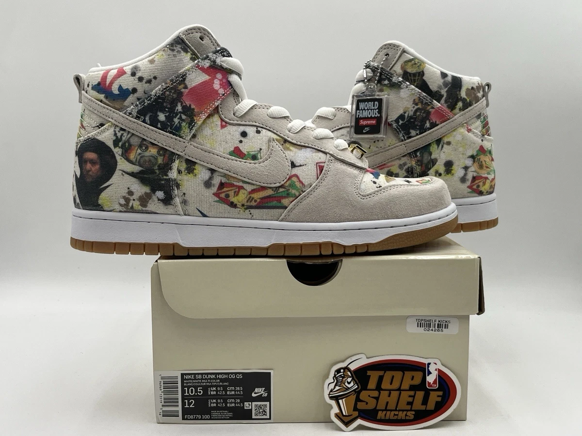 Supreme × Nike SB Dunk High \"Rammellzee\" Supreme Nike SB Rammellzee Dunk High (FW23) - $148