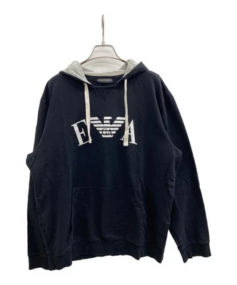 EMPORIO ARMANI Jersey Sudadera con Capucha Talla: XL Negro Hombre Foto 1 de 4