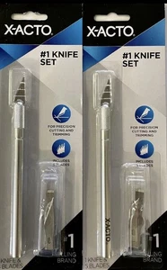 Juego de cuchillos X-ACTO #1 incluye 5 hojas extra surtidas ~ Lote de 2 - Imagen 1 de 3