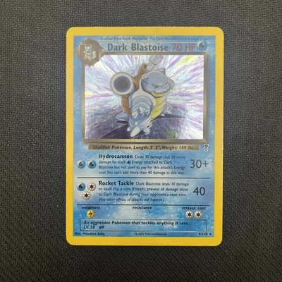 DAÑADO - Pokemon Dark Blastoise Holo Edición Ilimitada 3/82 (ver fotos) Foto 1 de 4