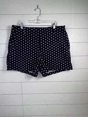 NWOT Gap Size 18 Shorts “Downtown Khaki” Blue With White Polka Dots  - Image 1 of 4