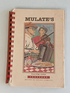 Goldie Comeaux MULATE'S BREAUX BRIDGE LOUISIANA Recipes Cookbook Signed SEE NOTE - Picture 1 of 19