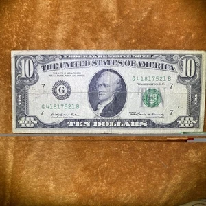 1969 10 Dollar Bill Series C - Picture 1 of 8