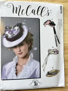 McCalls HAT Craft Pattern M8076 HISTORIC CLOTHING Nancy Farris-Thee UNCUT - Picture 1 of 3