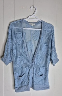 Forever 21 Button Front Knitted Cardigan 3/4 Sleeve Women’s Size S/P - Image 1 of 4