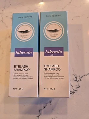 EYELASH EXTENSION FOAMING SHAMPOO+FOAM CLEANSER+EYELID LASH SHAMPOO 2 Pack  50ML - Image 1 of 4