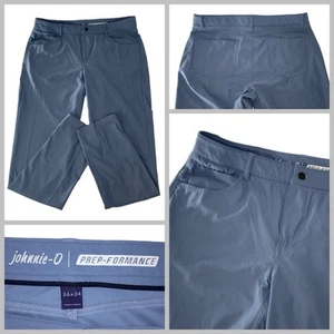 Pantalones chinos Johnnie-O Prep-Formance para hombre 36x34 azul poli rendimiento YGI Q5-192 - Imagen 1 de 12