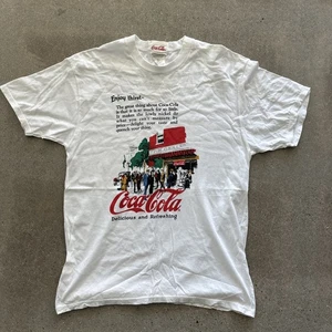 Camiseta Coca Cola Vintage 1988 Hombre Grande Hecha en Israel  - Imagen 1 de 8