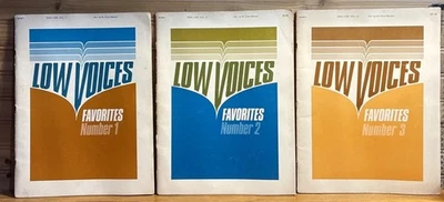 LOW VOICES FAVORITES Vol. 1-3 (B0841, B0842, B0843) By: Elmo Mercer Church Choir - Image 1 of 4