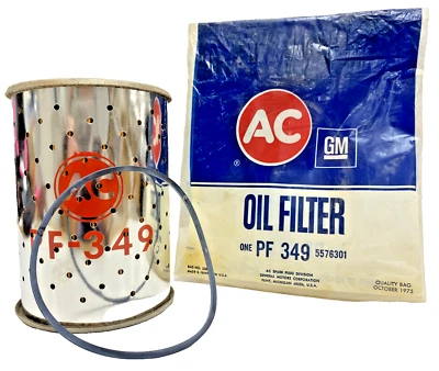 AC DELCO LUBE METAL CANISTER FILTER WIX 51151 AC DELCO PF 349 25 MICRON - Image 1 of 4